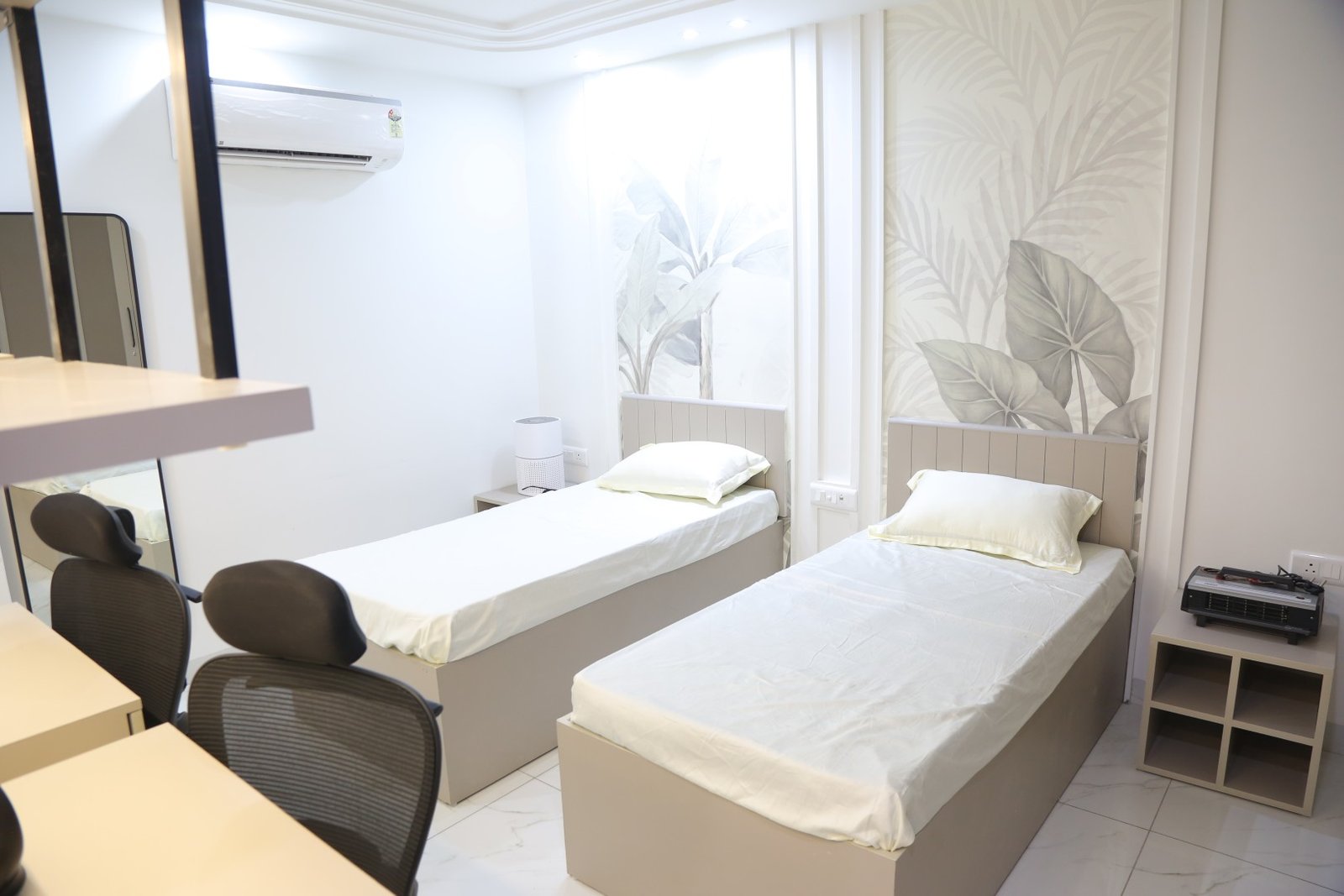 Room 6 — Aspiro Living, premium girls PG in Karol Bagh