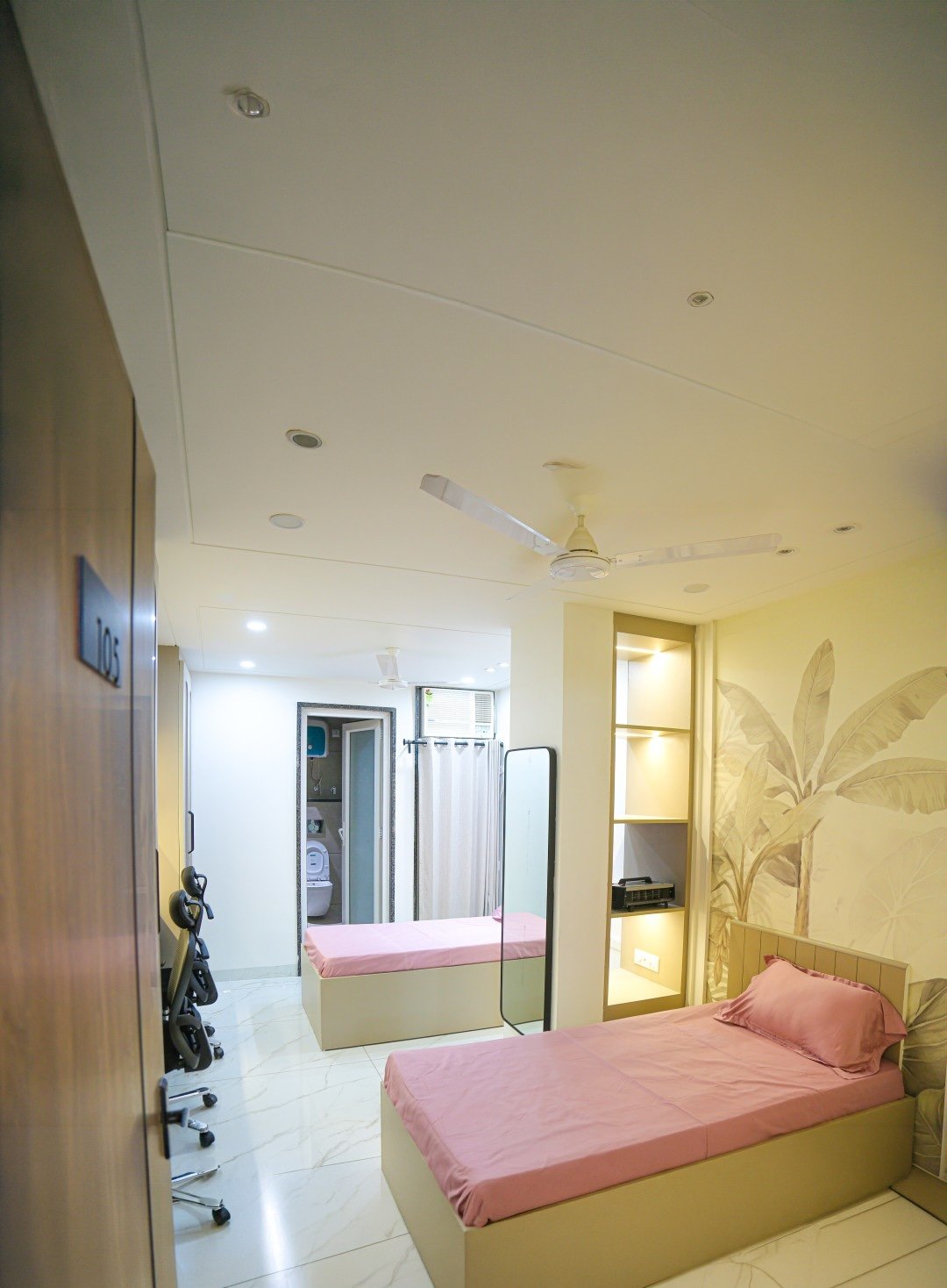 Room 7 — Aspiro Living, premium girls PG in Karol Bagh