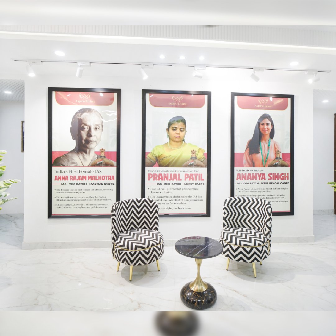 Common Lobby 2 — Aspiro Living, premium girls PG in Karol Bagh